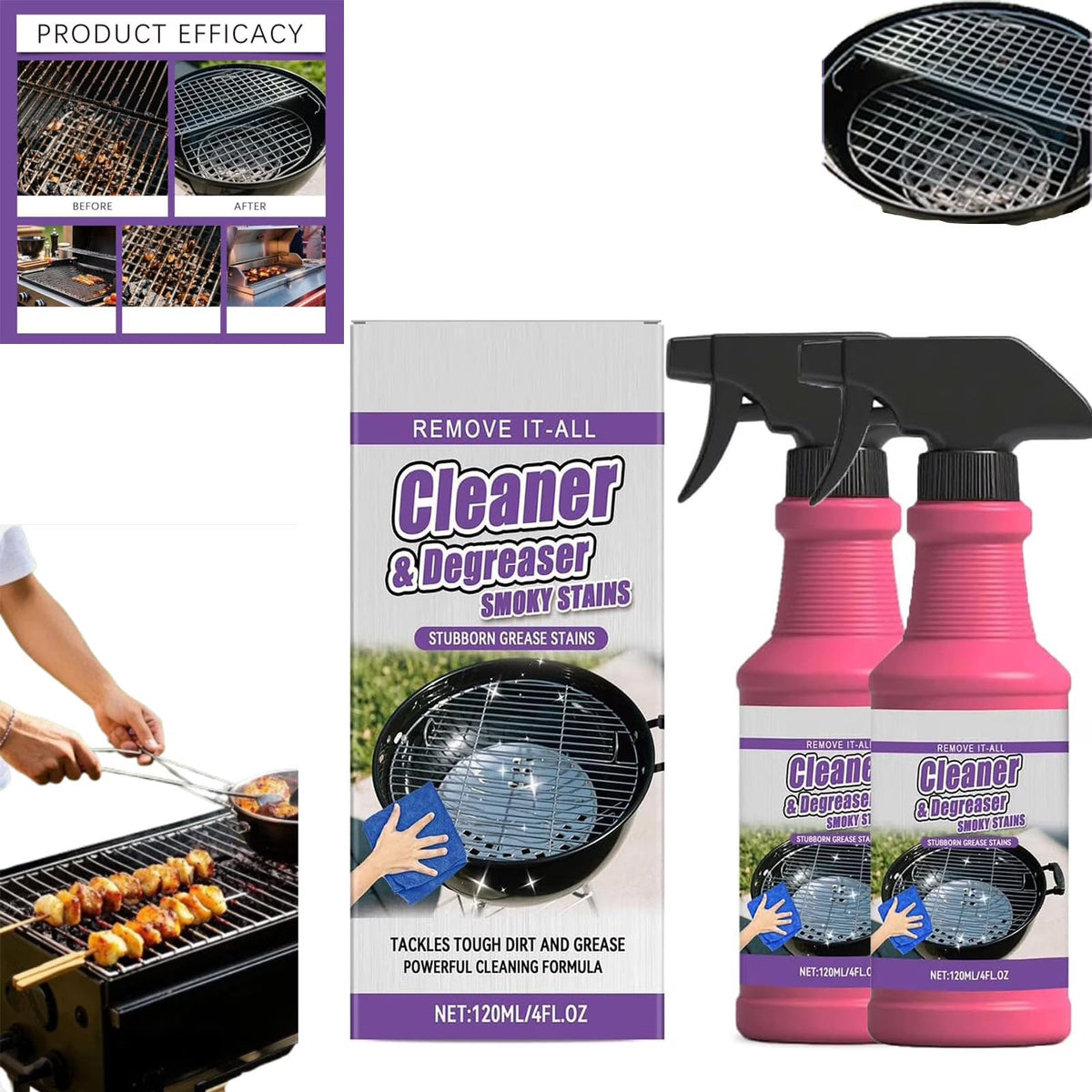 🧼Fast-Acting Heavy-Duty Grill Degreaser Spray
