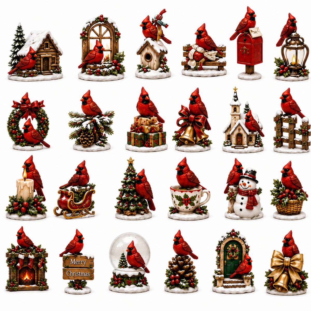 ⏰Last day 50% off🔥✨24-Day Advent Calendar - Cardinal