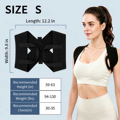 Posture Support Shoulder Straps - Elastic Back Support for Men & Women