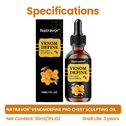 🔥 MEN’S CHEST-CONTOUR UPGRADE💪 Natravor® VenomDefine Pro Chest Sculpting Oil 🐝 Daily Bee Venom Support for a Firmer-Looking, More Defined Chest🔥