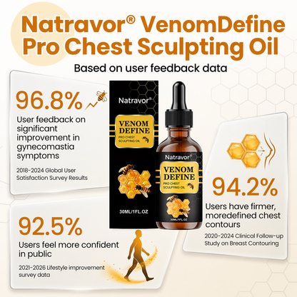 🔥 MEN’S CHEST-CONTOUR UPGRADE💪 Natravor® VenomDefine Pro Chest Sculpting Oil 🐝 Daily Bee Venom Support for a Firmer-Looking, More Defined Chest🔥