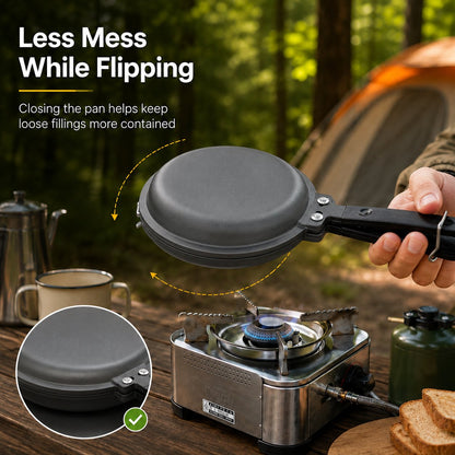 Double-Sided Camping Frying Pan
