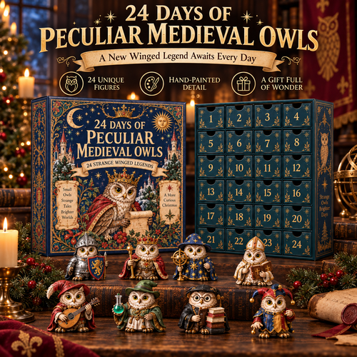 🎄📅24 Days of Peculiar Medieval Owls🦉