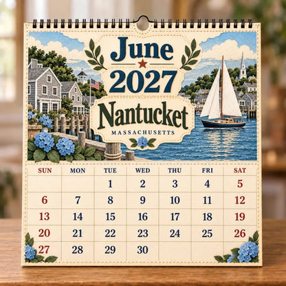 🧳 2027 Timeless American Destinations Wall Calendar