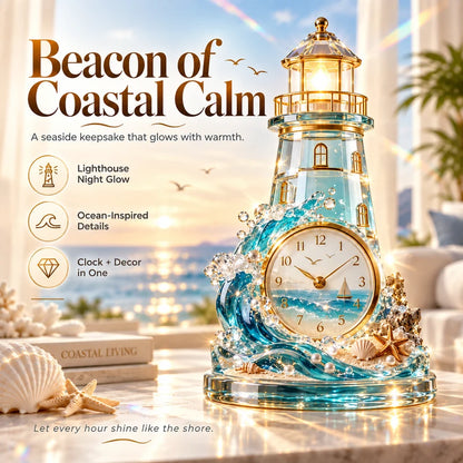 🌊🌊 Coastal Glow Crystal Clock Collection — Bring the Beauty of the Sea Home ✨
