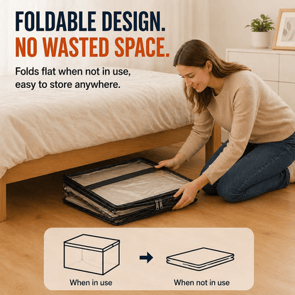 🎁 Sale 49% OFF📦Large Heavy-Duty Thick Plastic Clear Storage Bag for Clothes, Moving & Storage