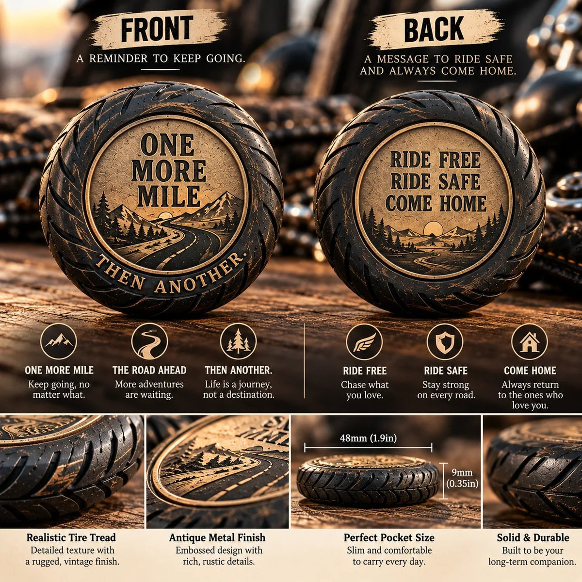 🏍️One More Mile™ Pocket Hug for Riders