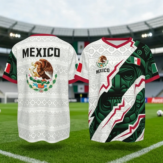 Men's Mexico Aztec Calendar Style Jerseys