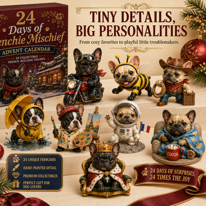 🎄🐶 2026 French Bulldog Advent Calendar – 24 Days of Frenchie Mischief