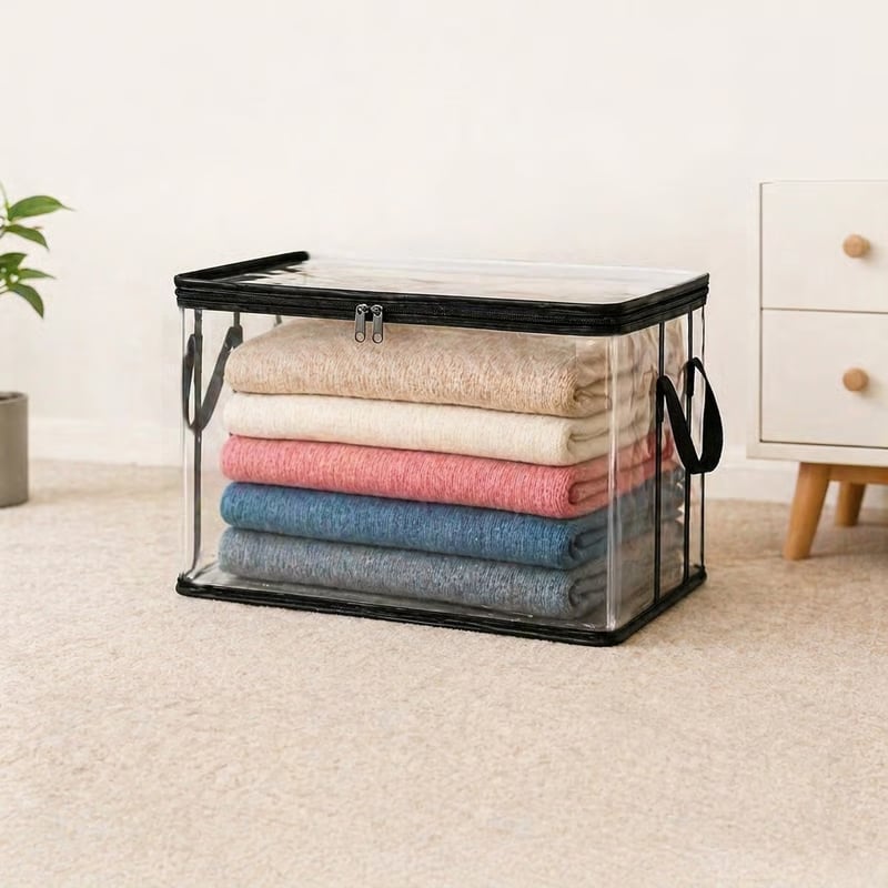 🎁 Sale 49% OFF📦Large Heavy-Duty Thick Plastic Clear Storage Bag for Clothes, Moving & Storage