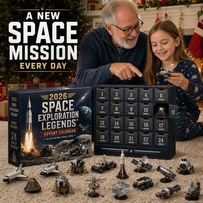 🔥50% Off Last Day🔥 - 2026 Space Exploration Legends Advent Calendar – 24 Days of Space Missions, 24 Collectible Surprises