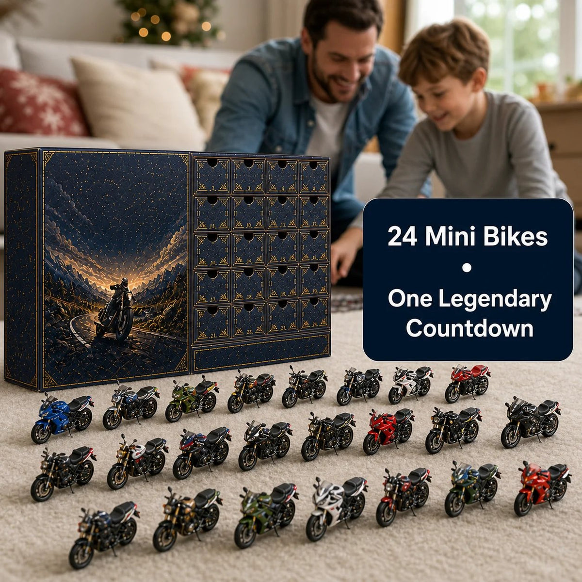 🔥50% Off Last Day🔥 - 2026 Motorcycle Legends Advent Calendar – 24 Days, 24 Mini Motorcycles, 24 Legendary Rides