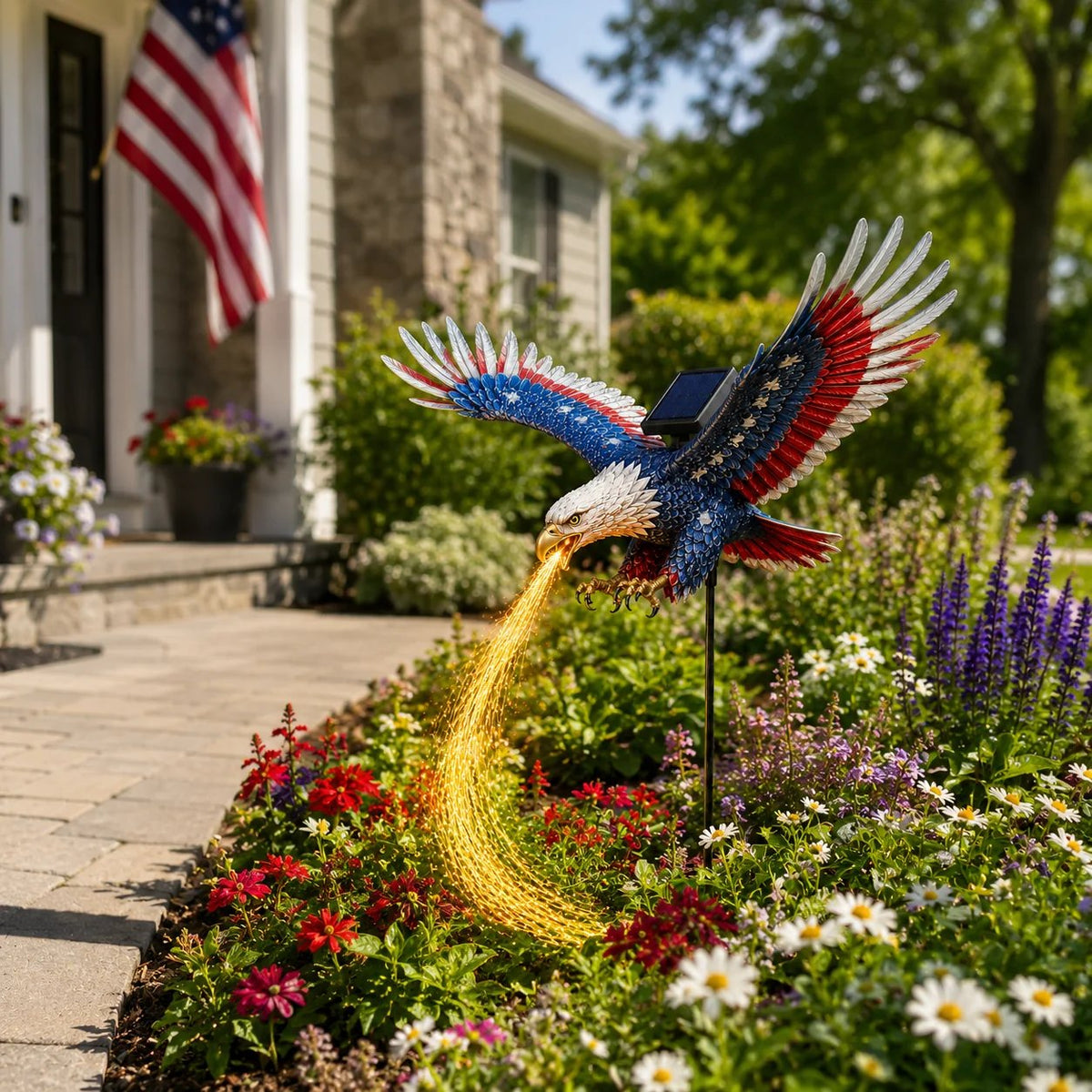🦅 250th Anniversary Special – Eagle of Freedom Solar Garden Light