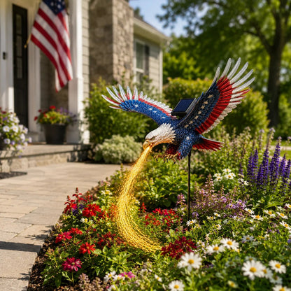 🦅 250th Anniversary Special – Eagle of Freedom Solar Garden Light