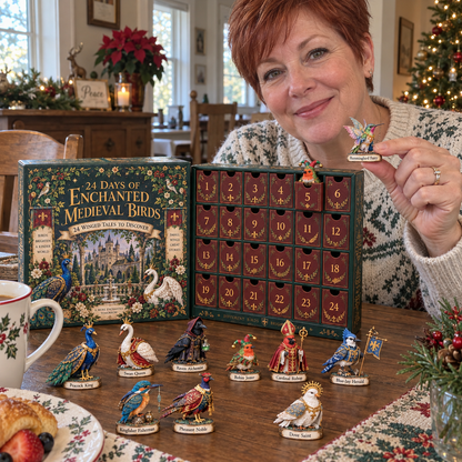 24 Days of Enchanted Medieval Birds Advent Calendar