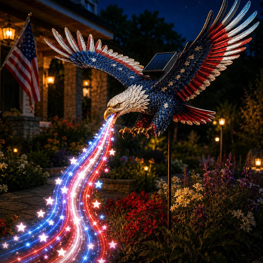 🦅 250th Anniversary Special – Eagle of Freedom Solar Garden Light
