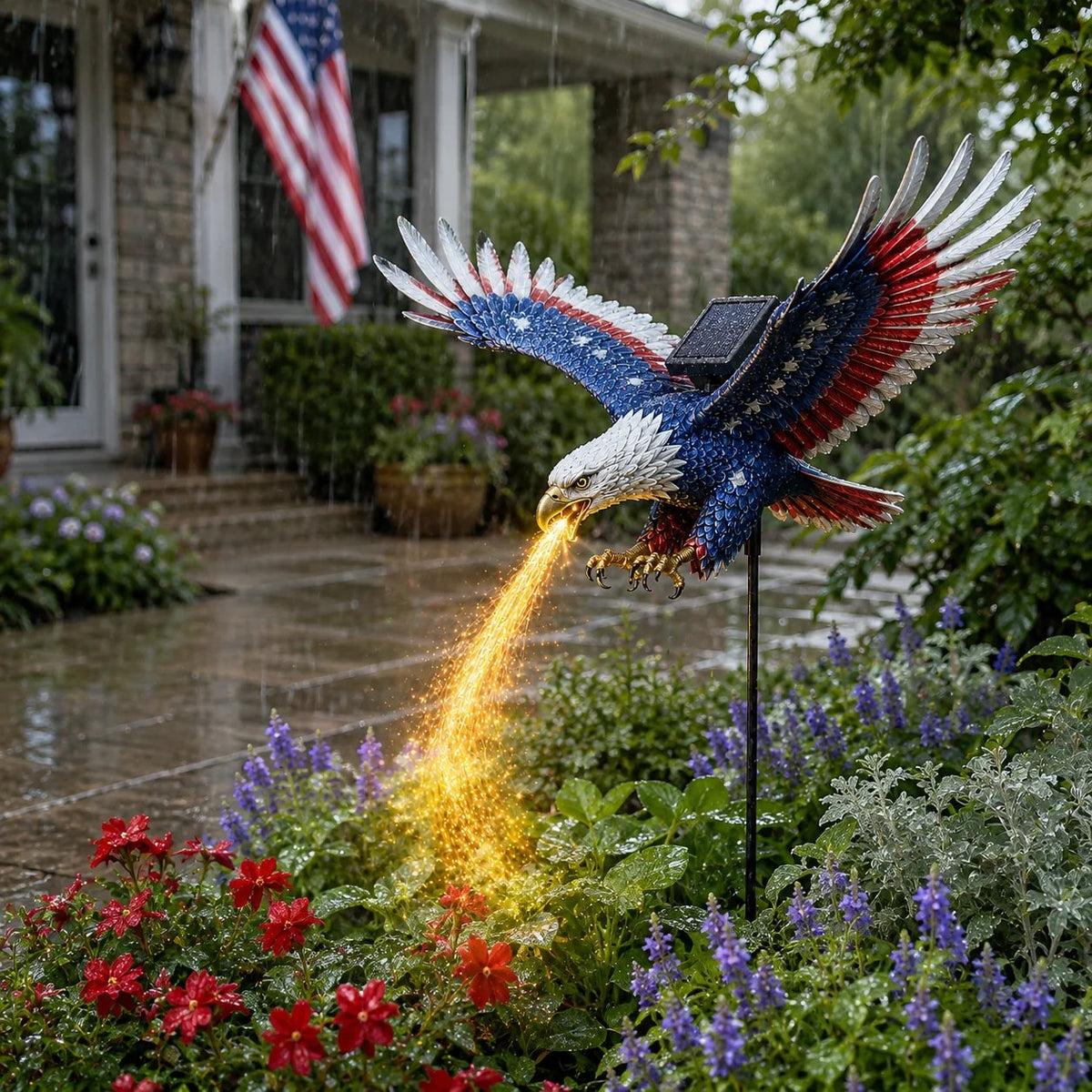 🦅 250th Anniversary Special – Eagle of Freedom Solar Garden Light
