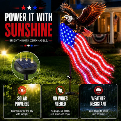🦅 250th Anniversary Special – Eagle of Freedom Solar Garden Light