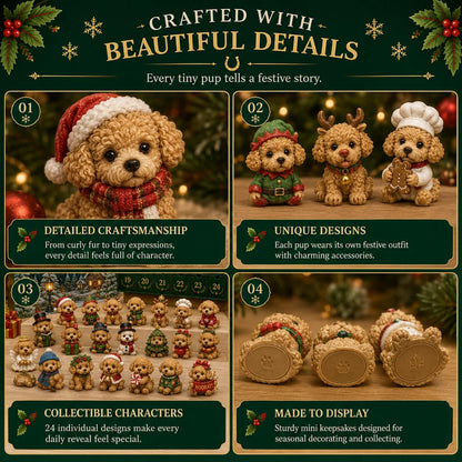 🐶 24 Days of Christmas Teddy Dog Magic Advent Calendar – 24 Collectible Holiday Puppy Surprises