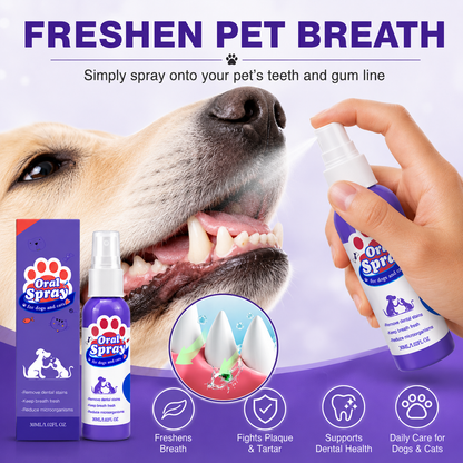 No-Brushing Pet Oral  Spray for Dogs & Cats🐾