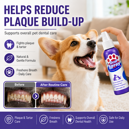No-Brushing Pet Oral  Spray for Dogs & Cats🐾
