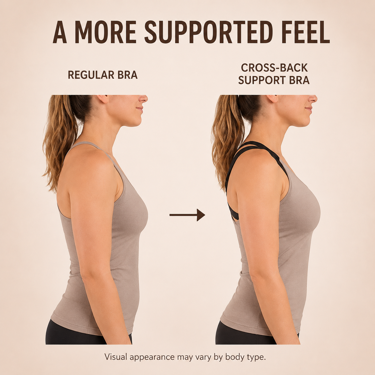 LAST DAY PROMOTION - 50% OFF Front Closure Cross-Back Wireless Posture Bra