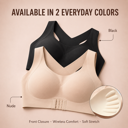 LAST DAY PROMOTION - 50% OFF Front Closure Cross-Back Wireless Posture Bra