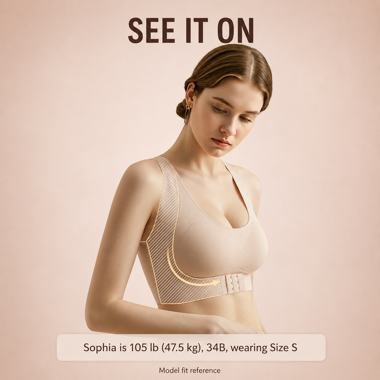 LAST DAY PROMOTION - 50% OFF Front Closure Cross-Back Wireless Posture Bra