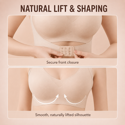 LAST DAY PROMOTION - 50% OFF Front Closure Cross-Back Wireless Posture Bra