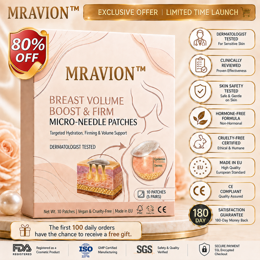 MRAVION™ Nano-Microneedle Bust Lift Patches ✨