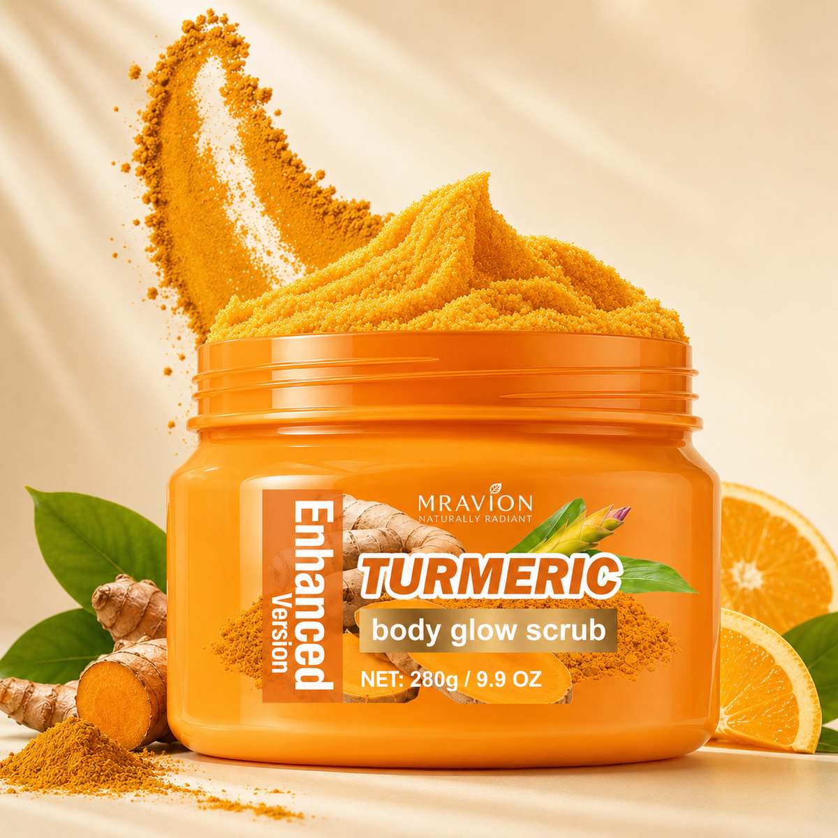 MRAVION Turmeric Body Glow Scrub