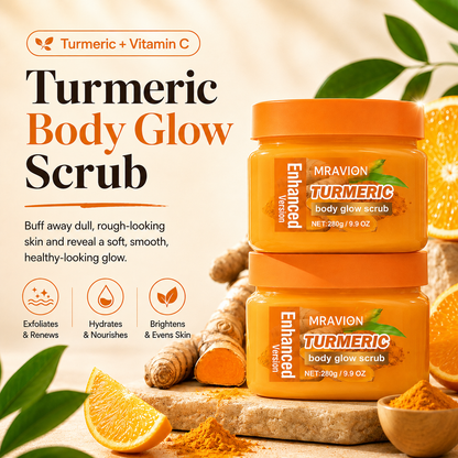 ✨ Turmeric Glow Scrub — Buff Away Dull, Rough Skin for a Softer, Smoother-Looking Glow 🧡