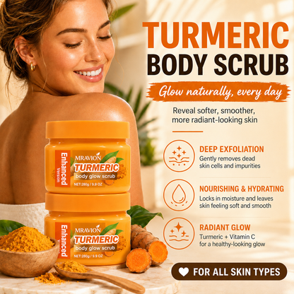 ✨ Turmeric Glow Scrub — Buff Away Dull, Rough Skin for a Softer, Smoother-Looking Glow 🧡