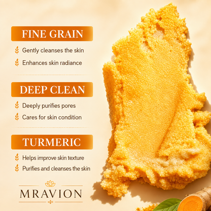 ✨ Turmeric Glow Scrub — Buff Away Dull, Rough Skin for a Softer, Smoother-Looking Glow 🧡