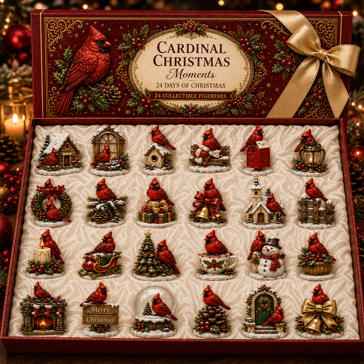⏰Last day 50% off🔥✨24-Day Advent Calendar - Cardinal