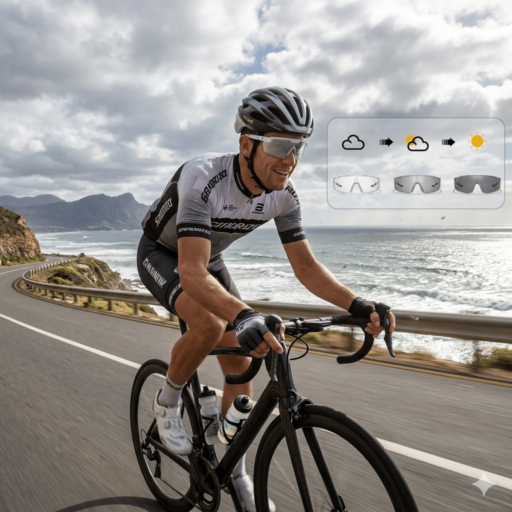 ☀️🕶️UV400 Photochromic Polarized Safety Glasses – 🥇Impact Resistant Outdoor Sports & Work Eyewear✨