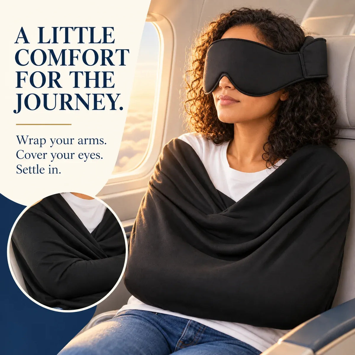 😴3-in-1 Airplane Sleep Support System - Integrated Plane Sleeping Accessories with Memory Foam Long Haul Flight Pillow✈️🎁Buy 2 Sets Free Shipping