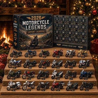 🔥50% Off Last Day🔥 - 2026 Motorcycle Legends Advent Calendar – 24 Days, 24 Mini Motorcycles, 24 Legendary Rides