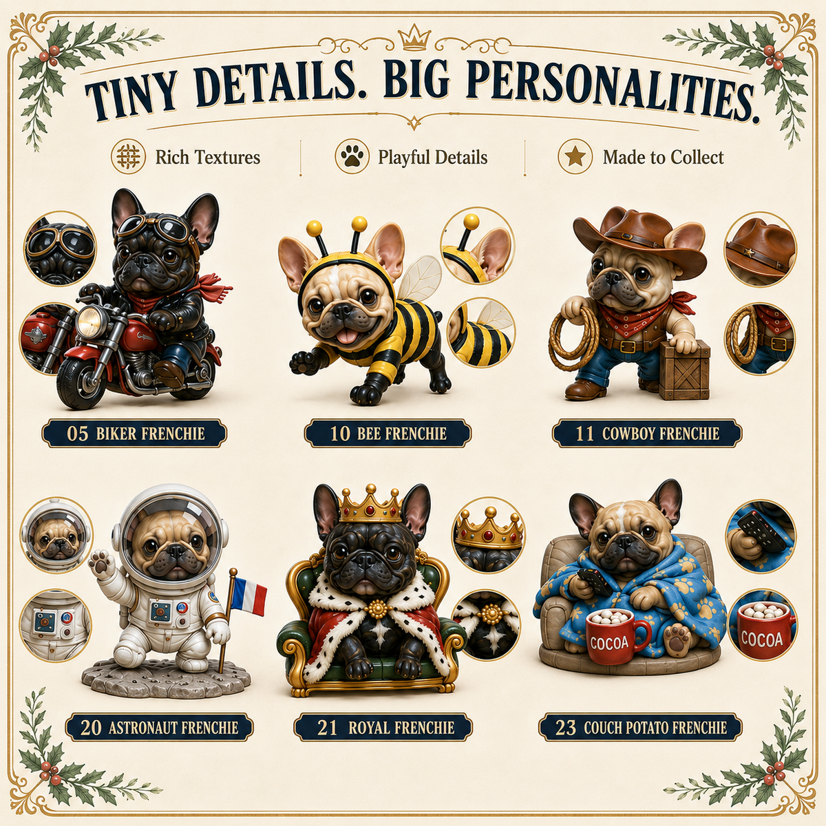 🎄🐶 2026 French Bulldog Advent Calendar – 24 Days of Frenchie Mischief