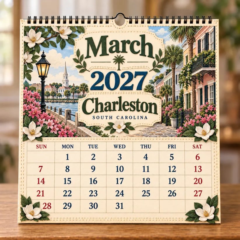 🧳 2027 Timeless American Destinations Wall Calendar