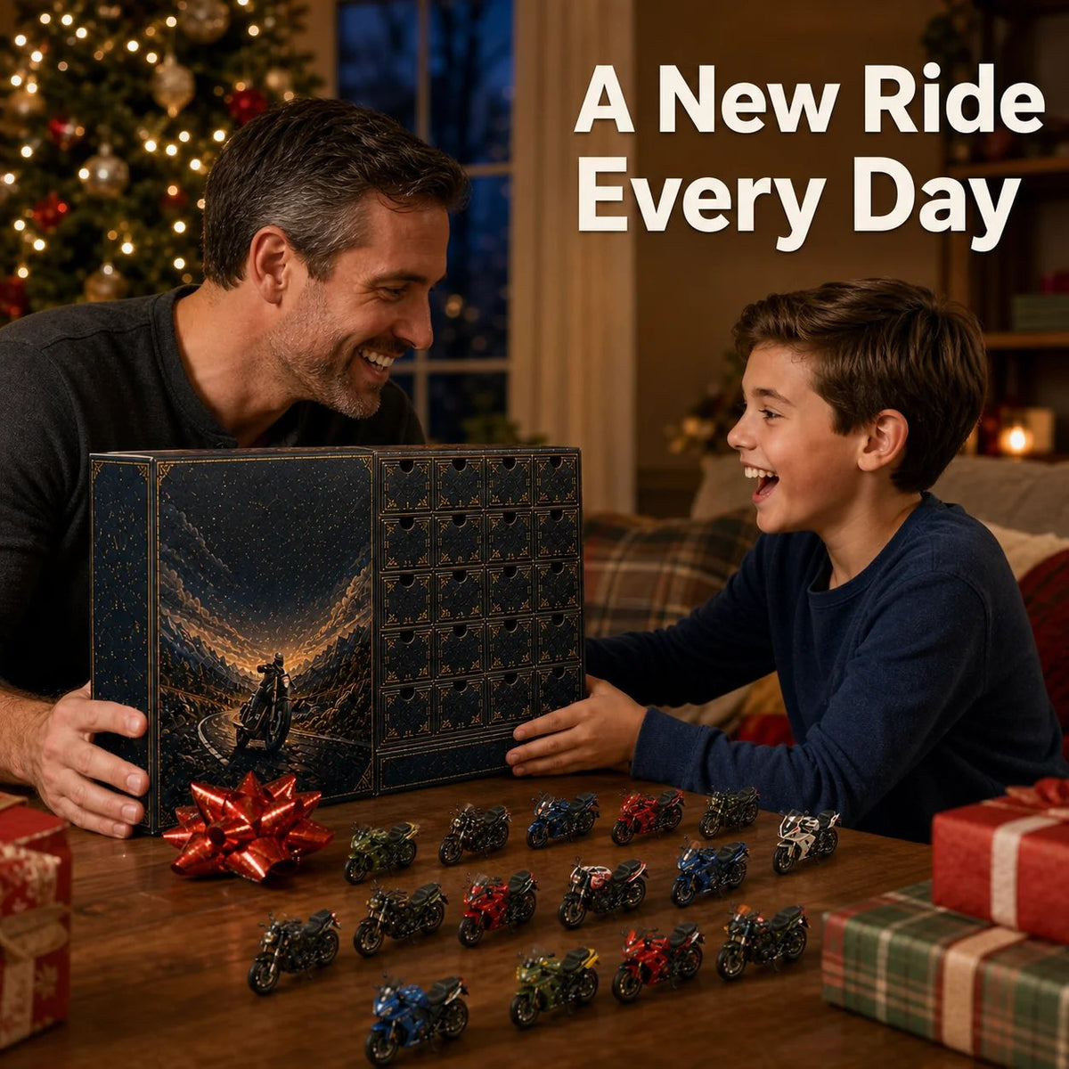 🔥50% Off Last Day🔥 - 2026 Motorcycle Legends Advent Calendar – 24 Days, 24 Mini Motorcycles, 24 Legendary Rides