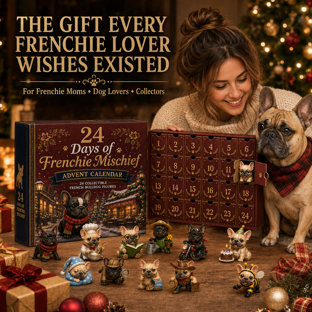 🎄🐶 2026 French Bulldog Advent Calendar – 24 Days of Frenchie Mischief