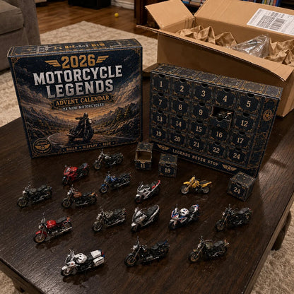 🔥50% Off Last Day🔥 - 2026 Motorcycle Legends Advent Calendar – 24 Days, 24 Mini Motorcycles, 24 Legendary Rides